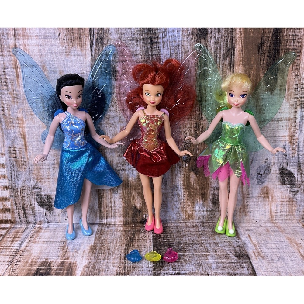Disney Fairies Set Of 3 Playmates 2008